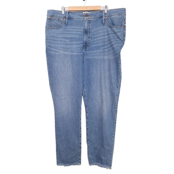 Madewell The Curvy Perfect Vintage Straight Jean Hoye Wash Medium Blue